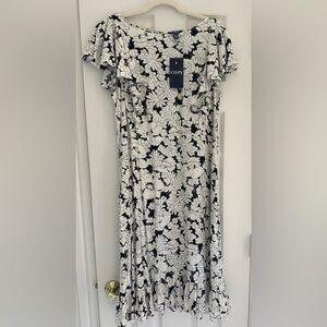 Chaps Floral Midi Dress NWT